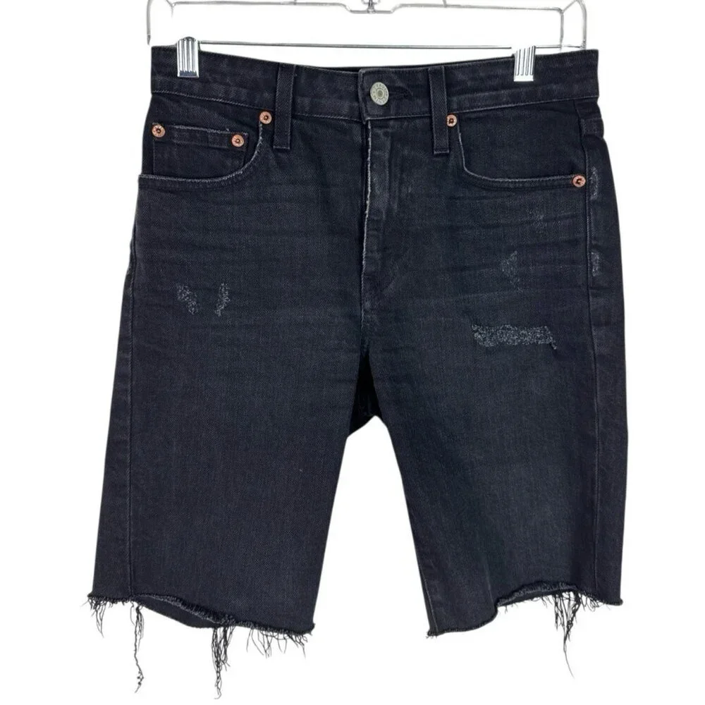 TRAVE Priscilla Road to Nowhere 26 Denim Shorts Washed Black EUC 9.25